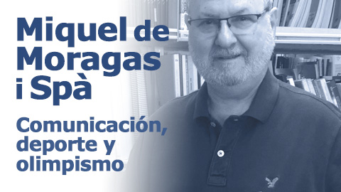 Cartel de la exposición Miquel de Moragas i Spà. Comunicación, deporte y olimpismo